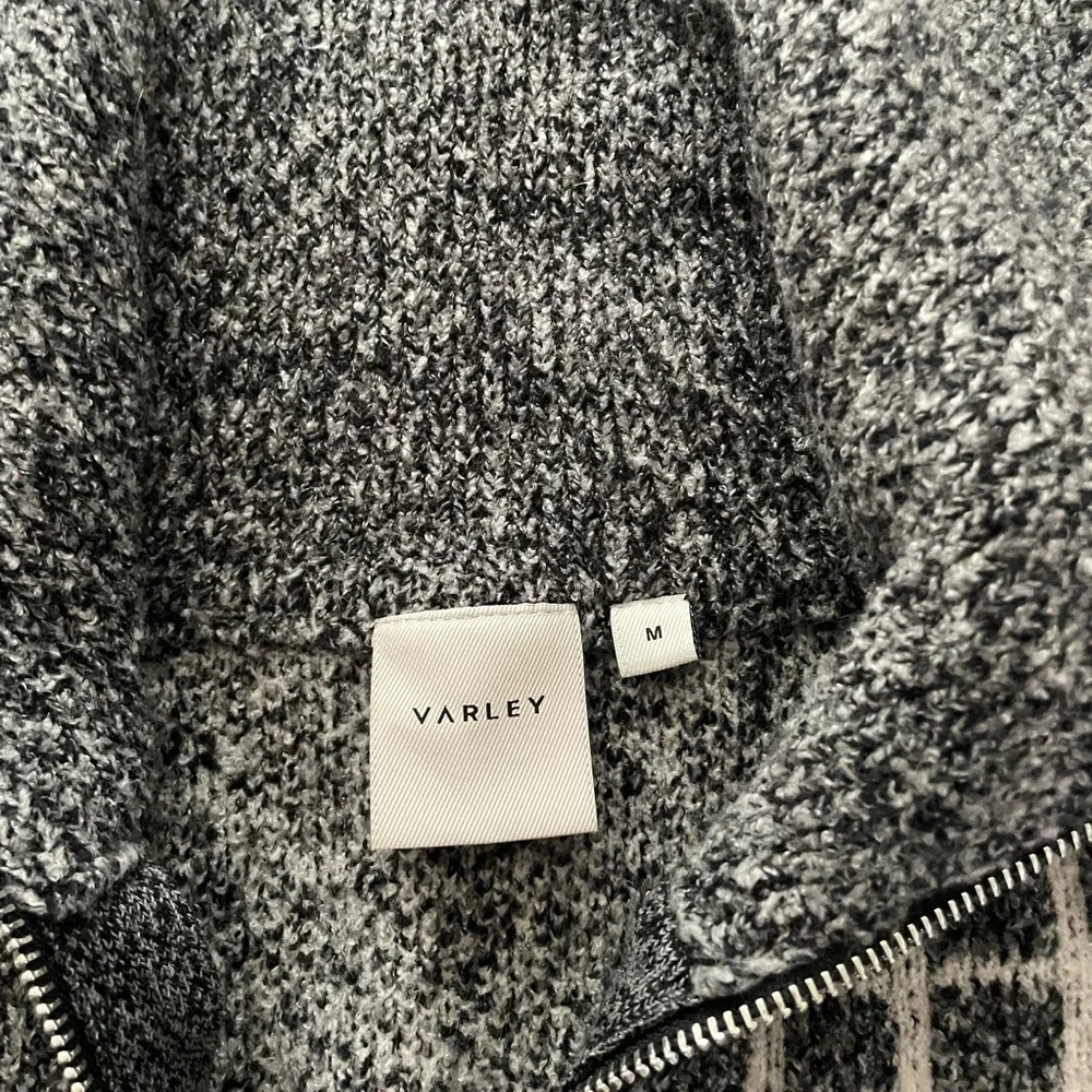 New Varley Furley Plaid Half-Zip Sweater M - Picture 6 of 6